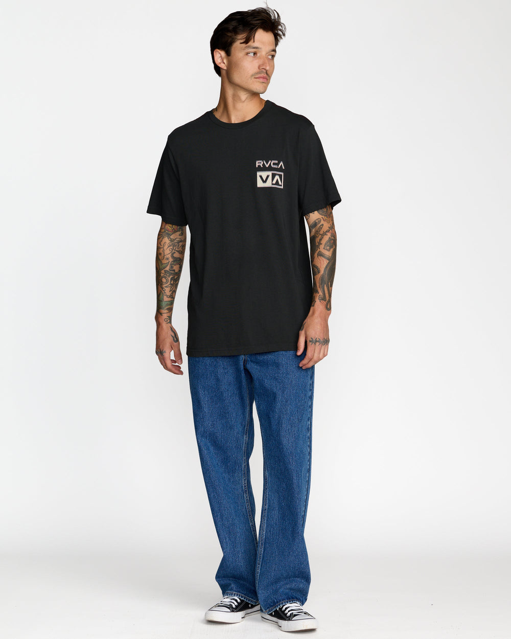 Glitch Short Sleeve Tee - Pirate Black | RVCA sale