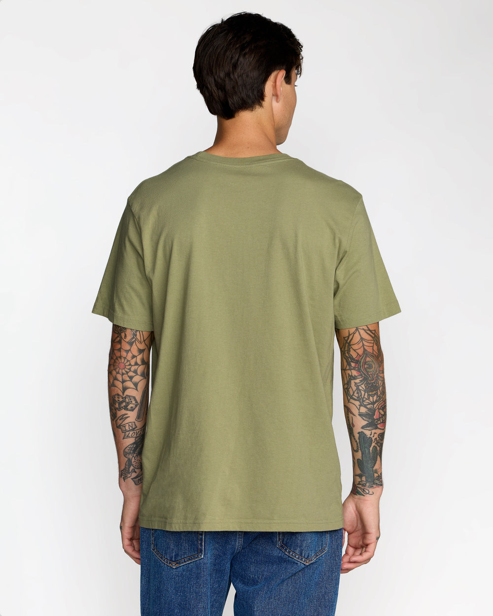 Big RVCA Glitch Short Sleeve Tee - Ranger Green | RVCA for sale