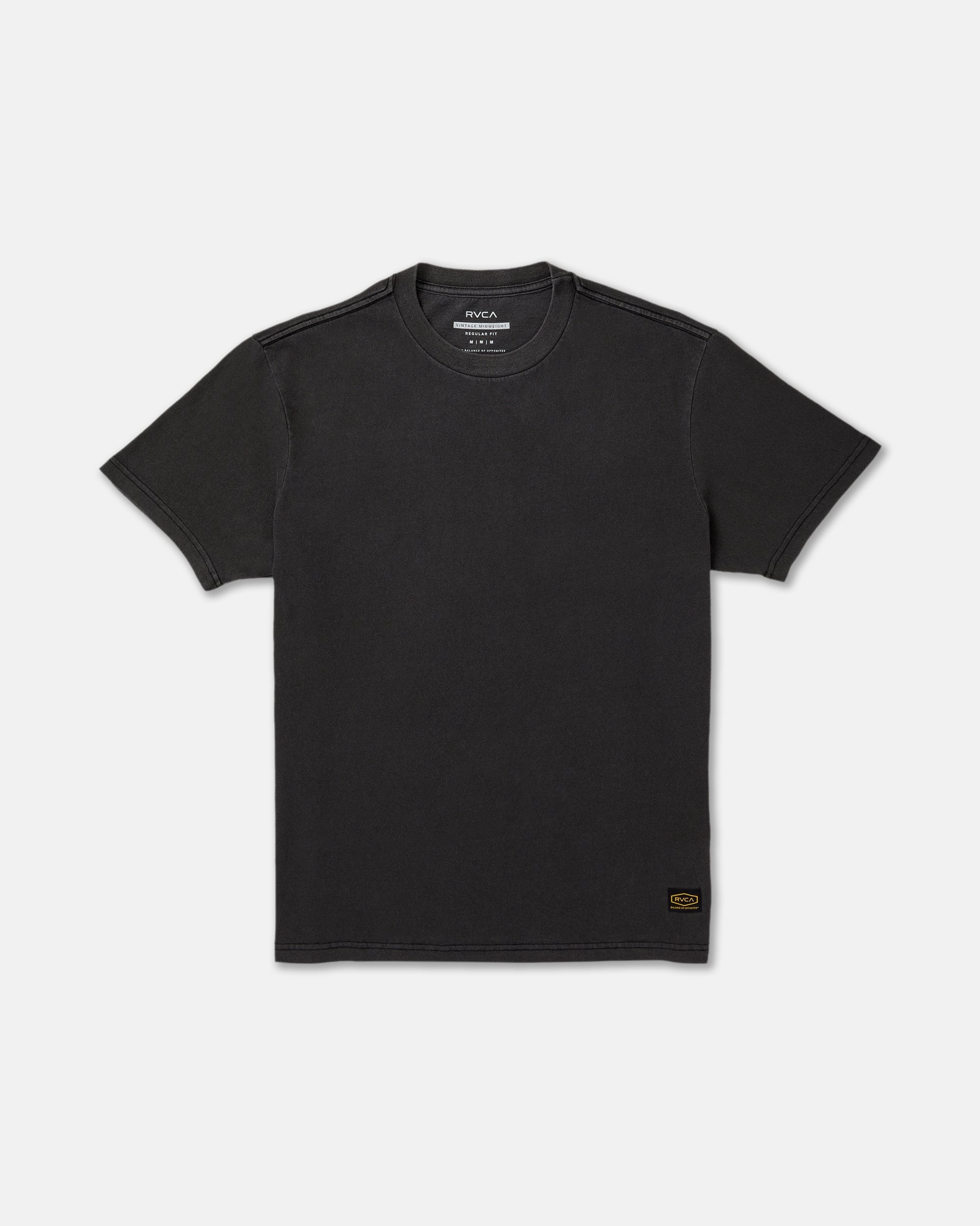 Midweight Label Short Sleeve Tee - Black | RVCA US