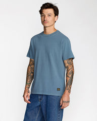Midweight Label Short Sleeve Tee - Vintage Navy | RVCA online