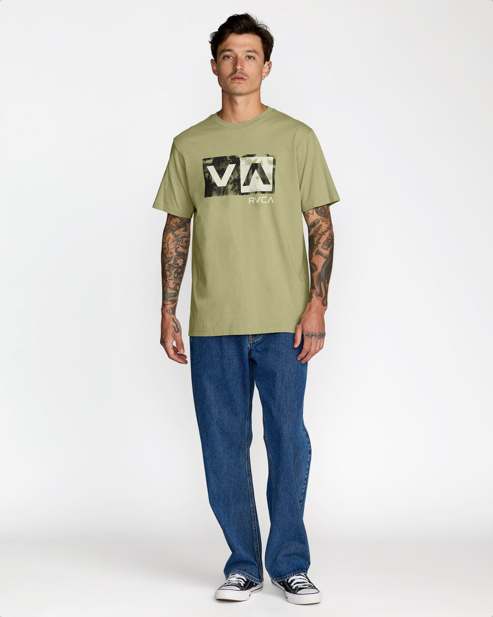 Balance Box Short Sleeve Tee - Ranger Green | RVCA sale