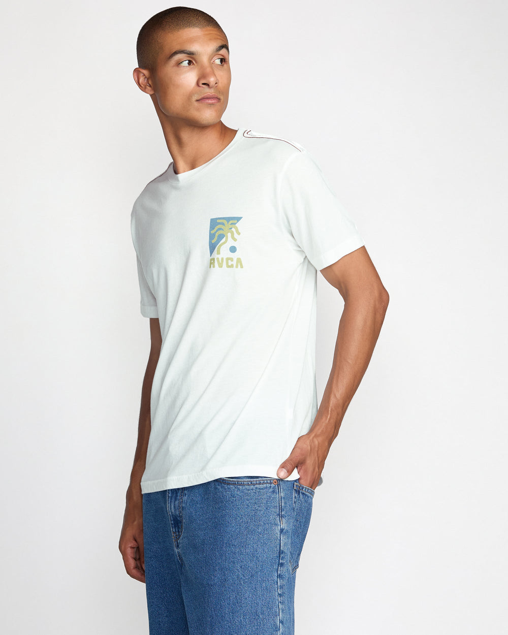 Nate Harbor Short Sleeve Tee - Antique White | RVCA near me