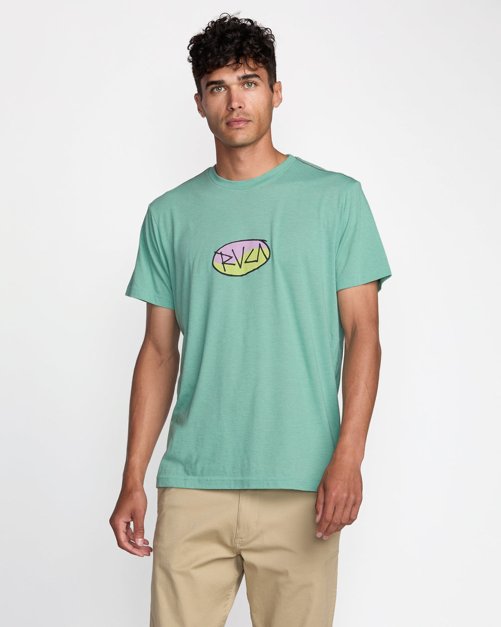 Balance Skratch Short Sleeve Tee - Bottle Green | RVCA online