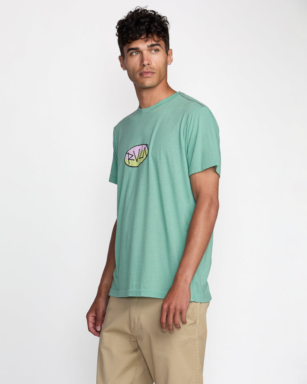 Balance Skratch Short Sleeve Tee - Bottle Green | RVCA online