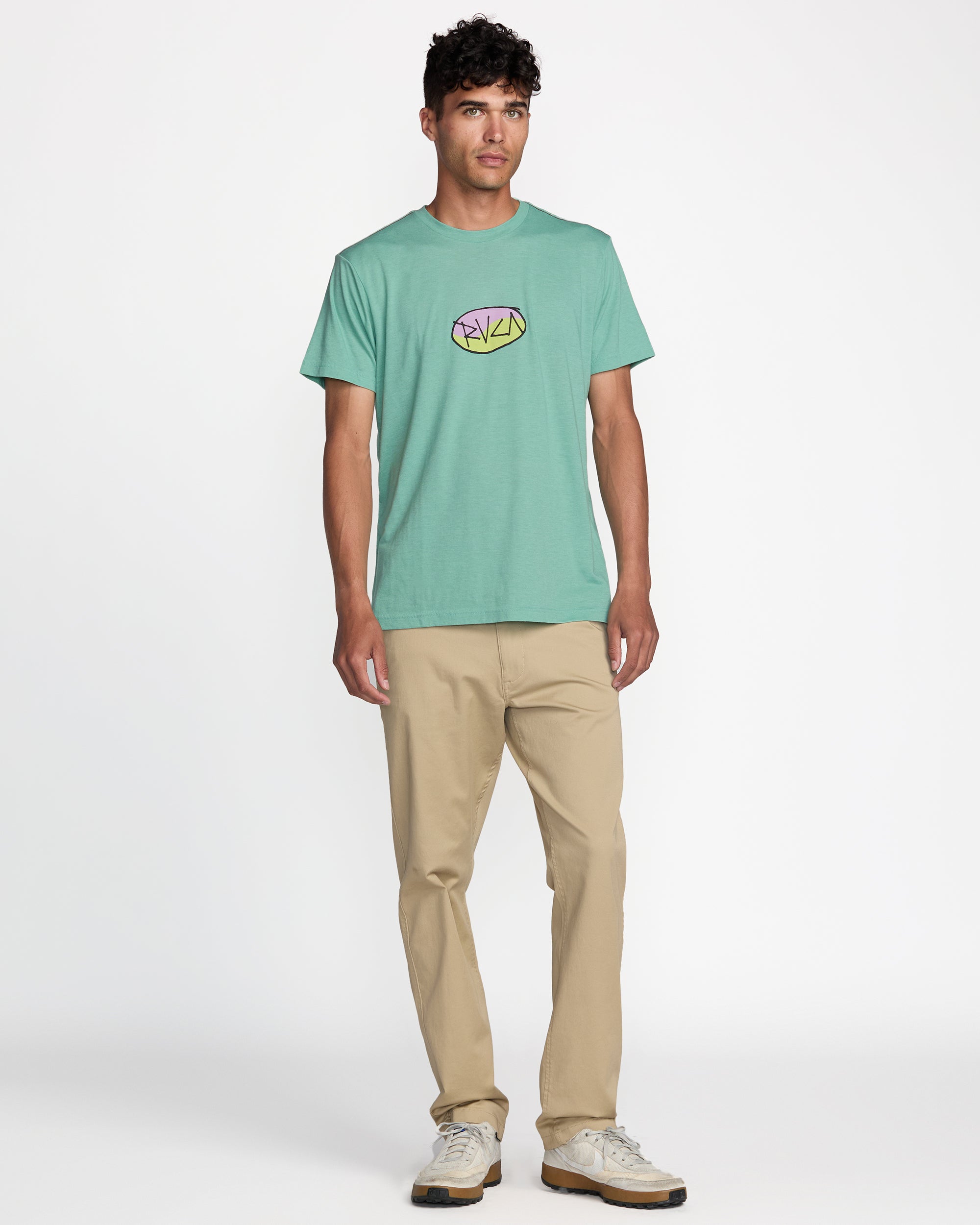 Balance Skratch Short Sleeve Tee - Bottle Green | RVCA online