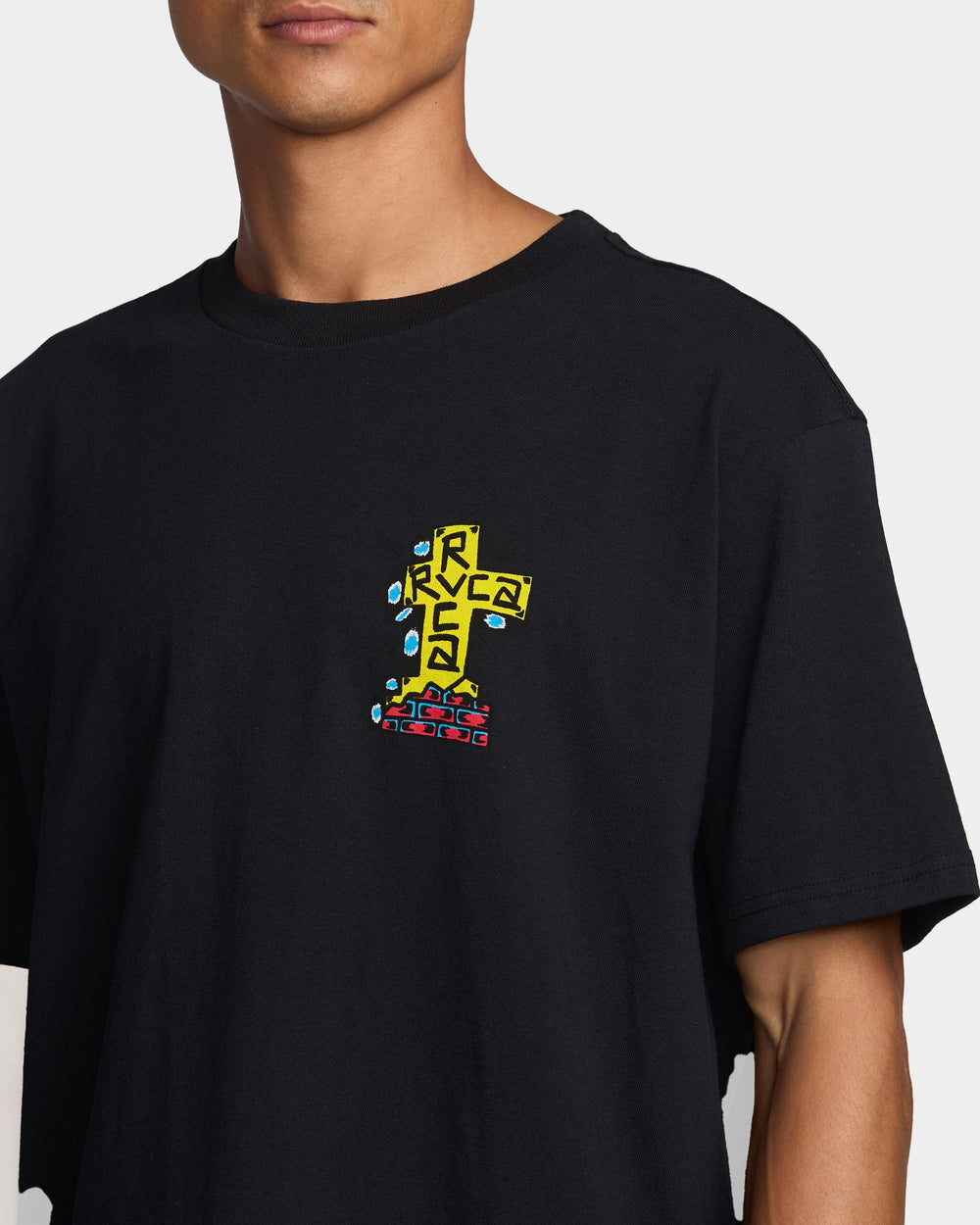 Barbacross Short Sleeve Tee - Black | RVCA on sale