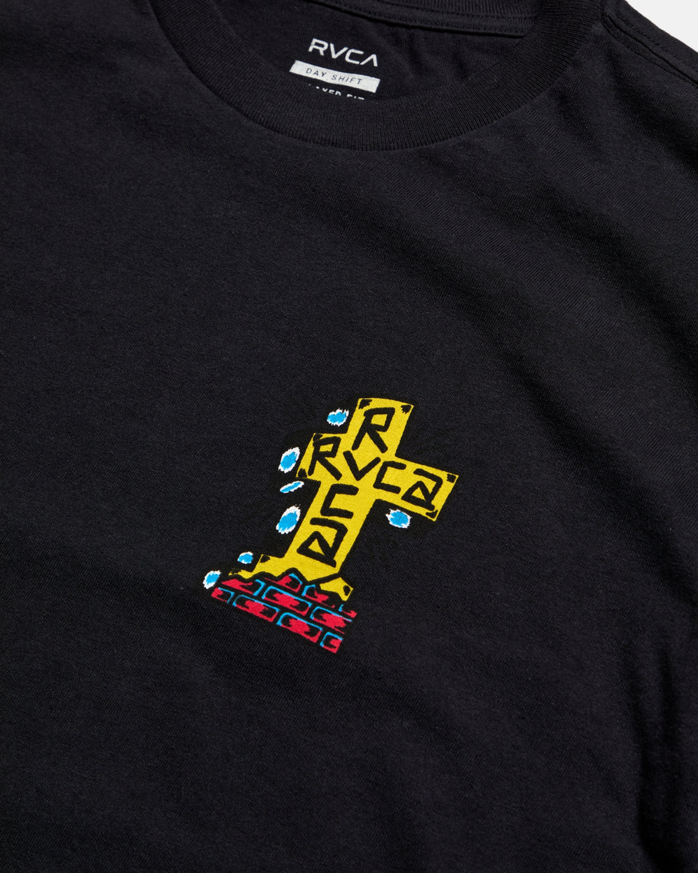 Barbacross Short Sleeve Tee - Black | RVCA on sale
