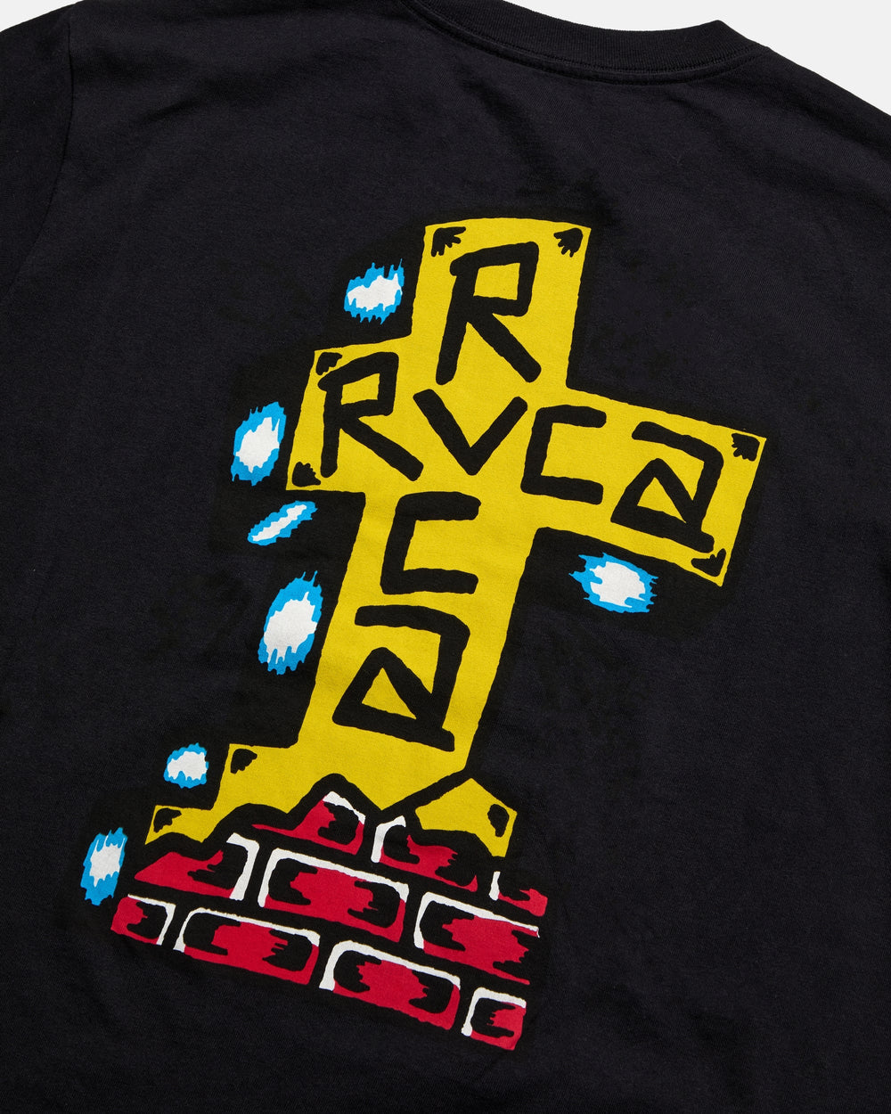 Barbacross Short Sleeve Tee - Black | RVCA on sale