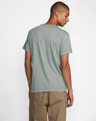 Contact Scripts Pocket Short Sleeve Tee - Monument | RVCA US