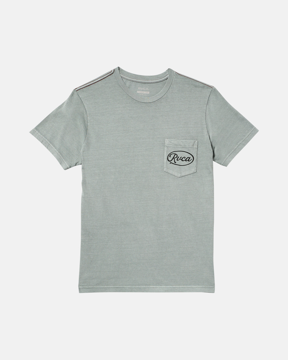Contact Scripts Pocket Short Sleeve Tee - Monument | RVCA US