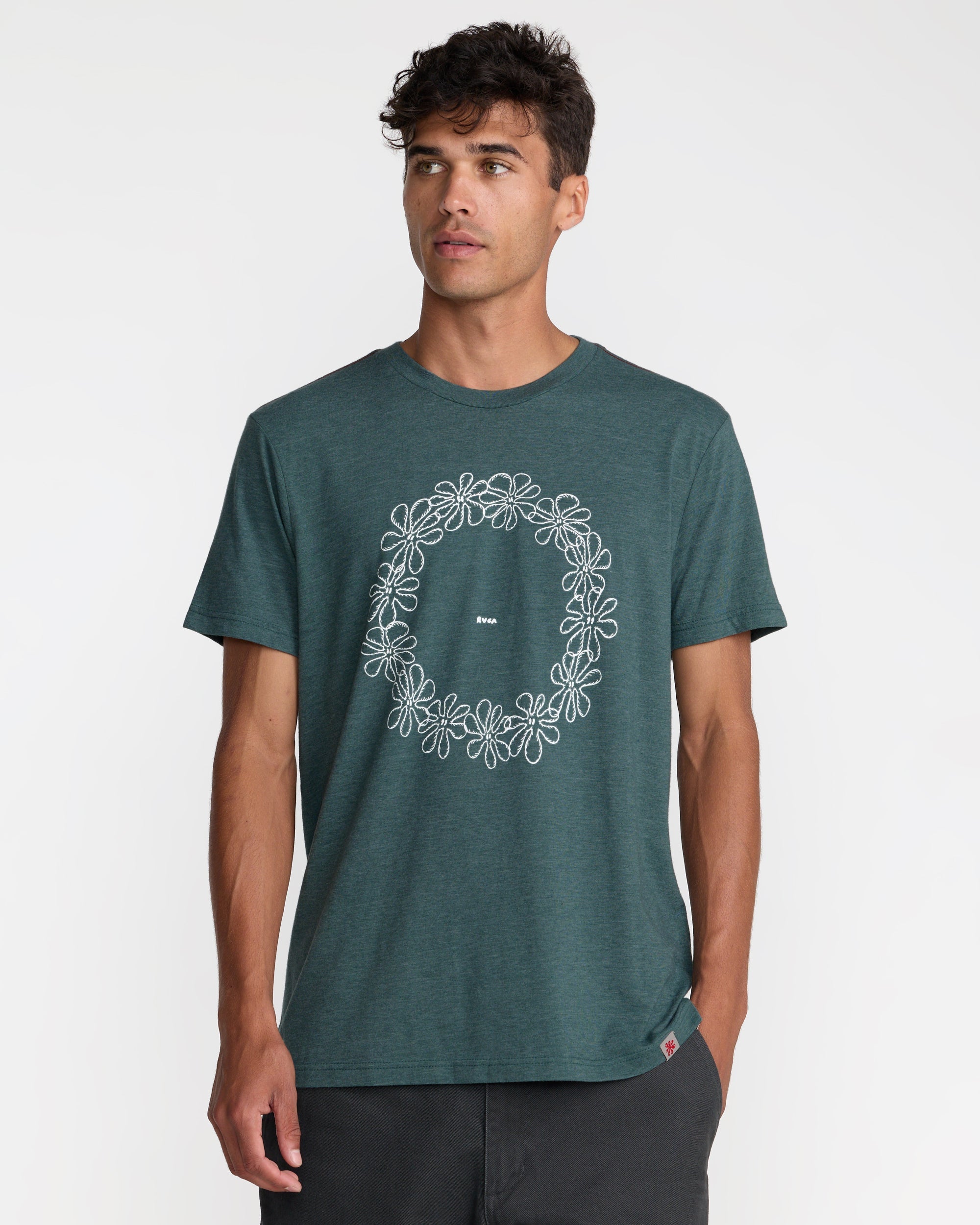 Bryce Lei Short Sleeve Tee - Balsam Green | RVCA discount
