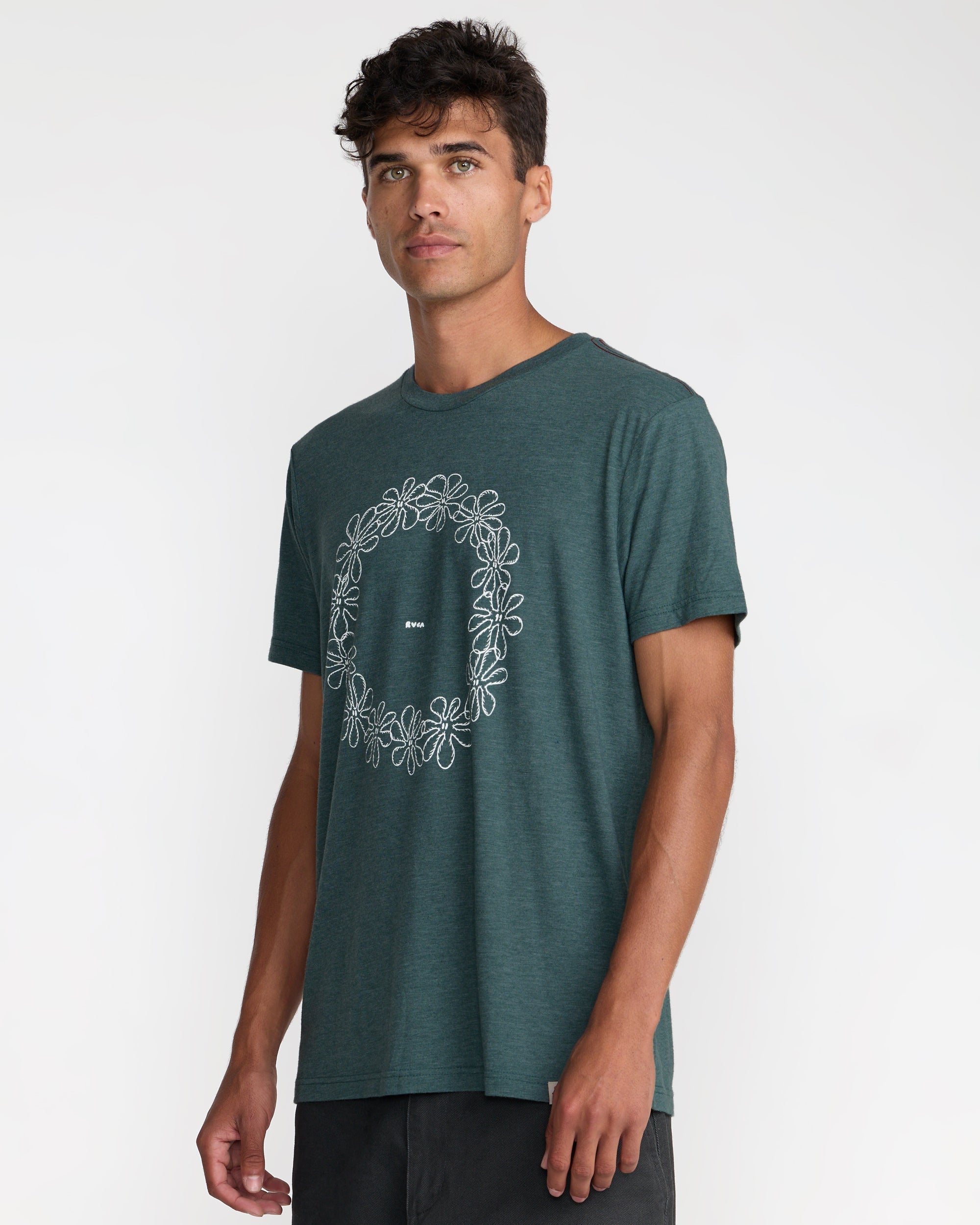 Bryce Lei Short Sleeve Tee - Balsam Green | RVCA discount
