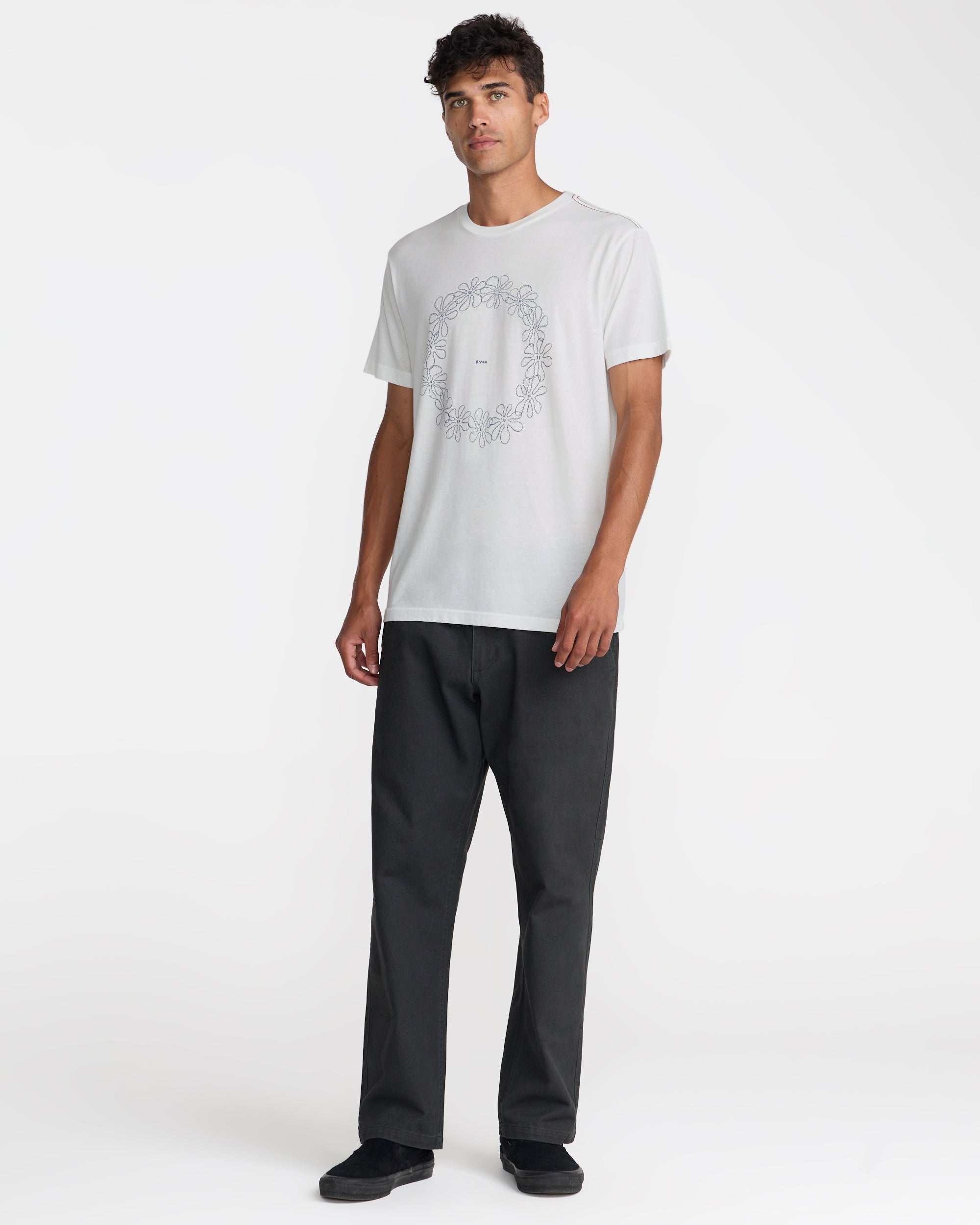 Bryce Lei Short Sleeve Tee - Antique White | RVCA on sale