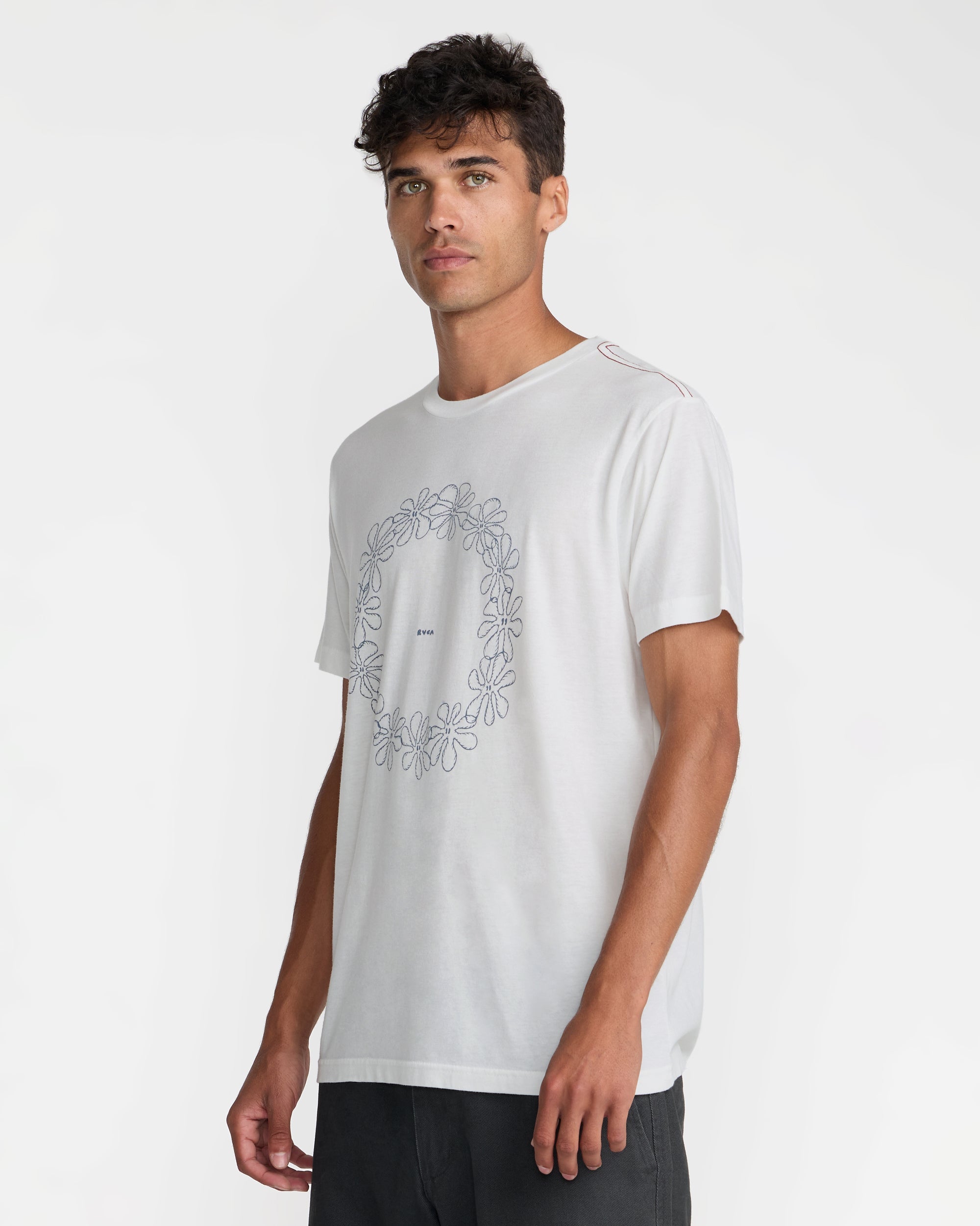 Bryce Lei Short Sleeve Tee - Antique White | RVCA on sale