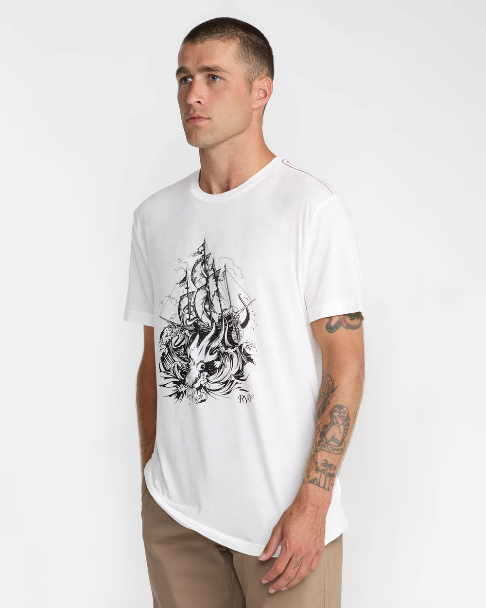 High Seas Short Sleeve Tee - Antique White | RVCA US