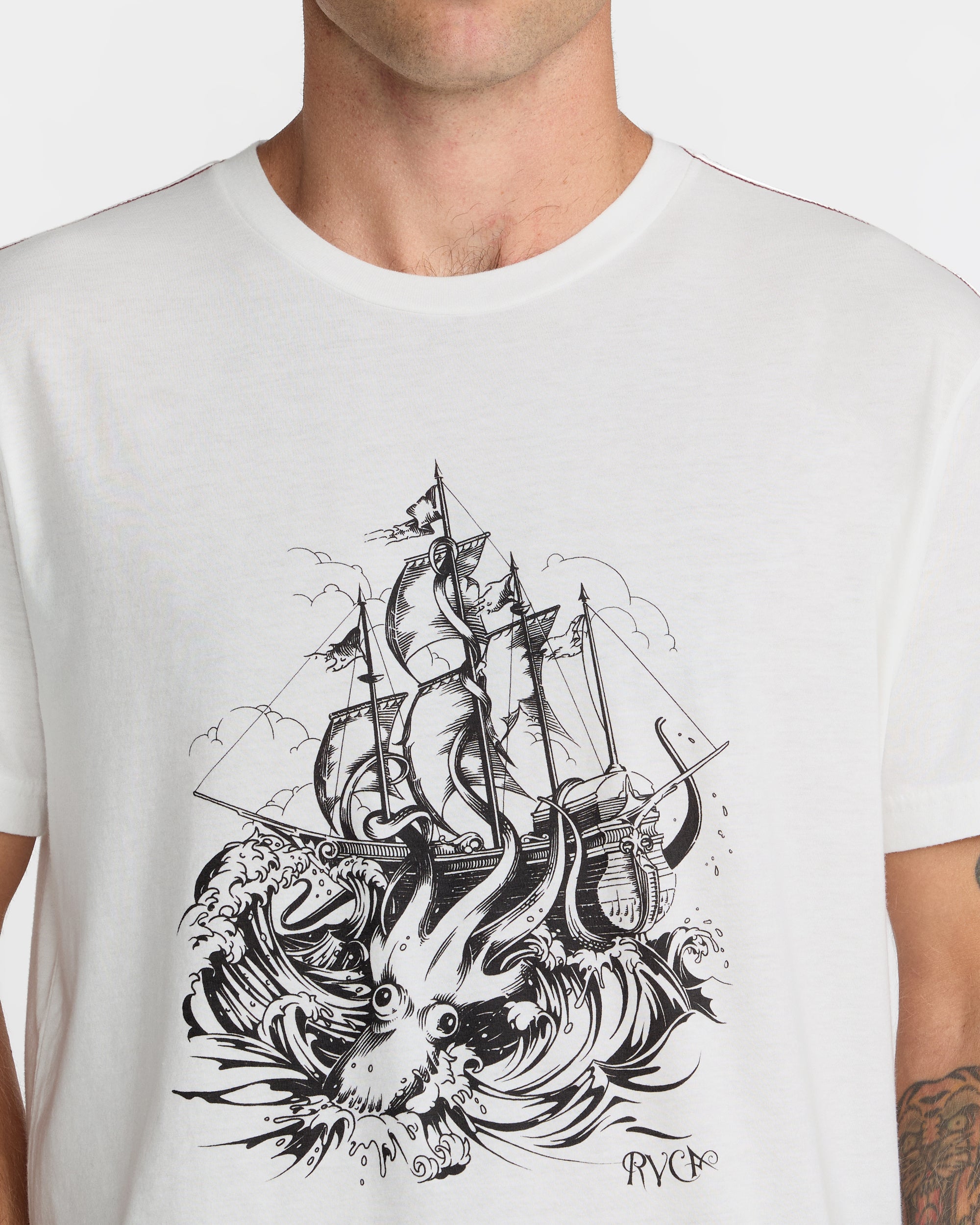 High Seas Short Sleeve Tee - Antique White | RVCA US