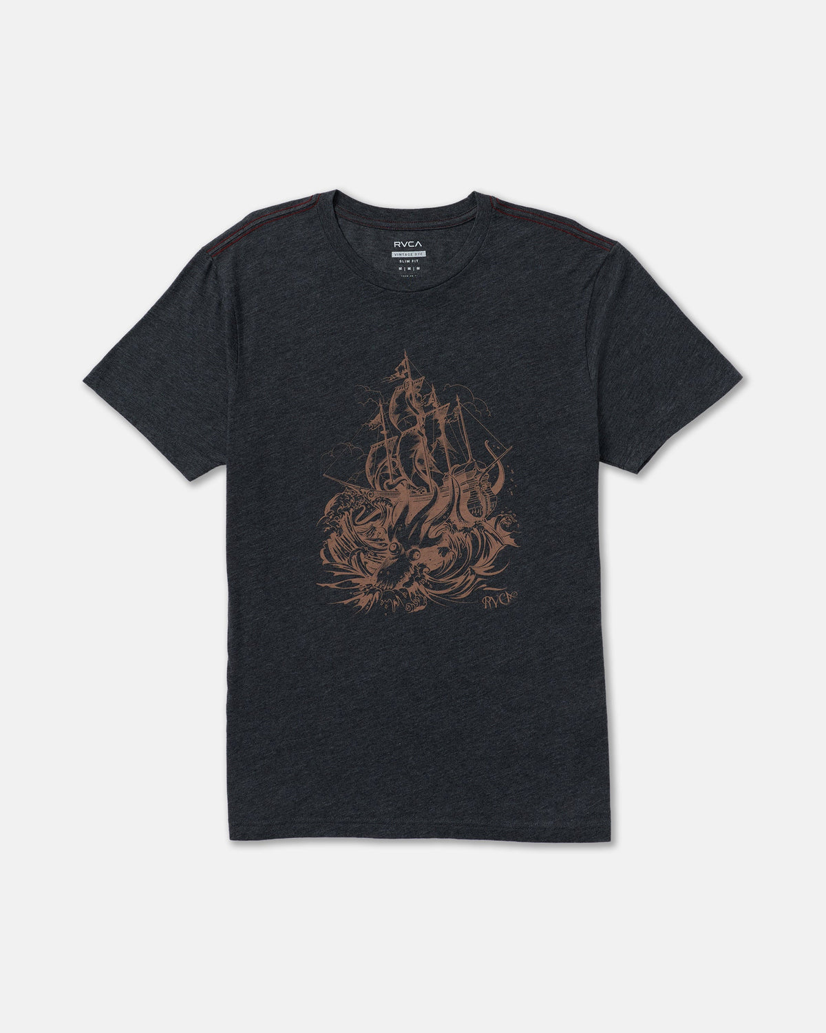 High Seas Short Sleeve Tee - Pirate Black | RVCA online
