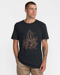 High Seas Short Sleeve Tee - Pirate Black | RVCA online