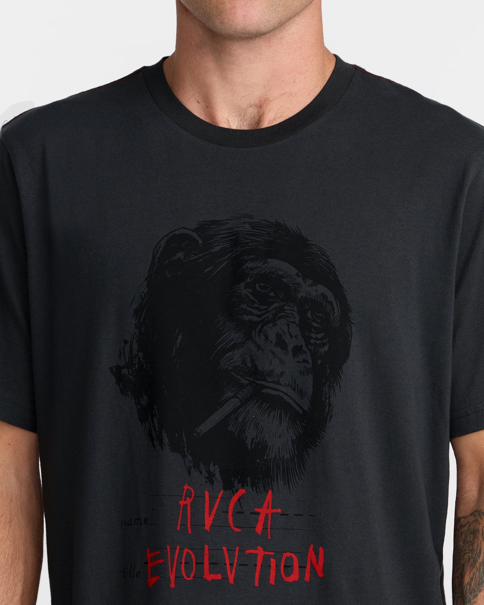 RVCA Evolution Short Sleeve Tee - Pirate Black | RVCA for sale