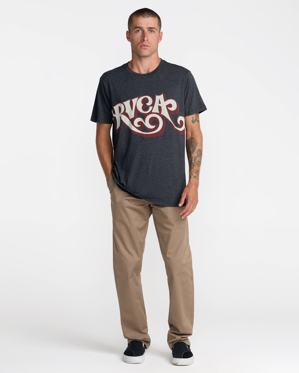 Classic Short Sleeve Tee - Pirate Black | RVCA for sale