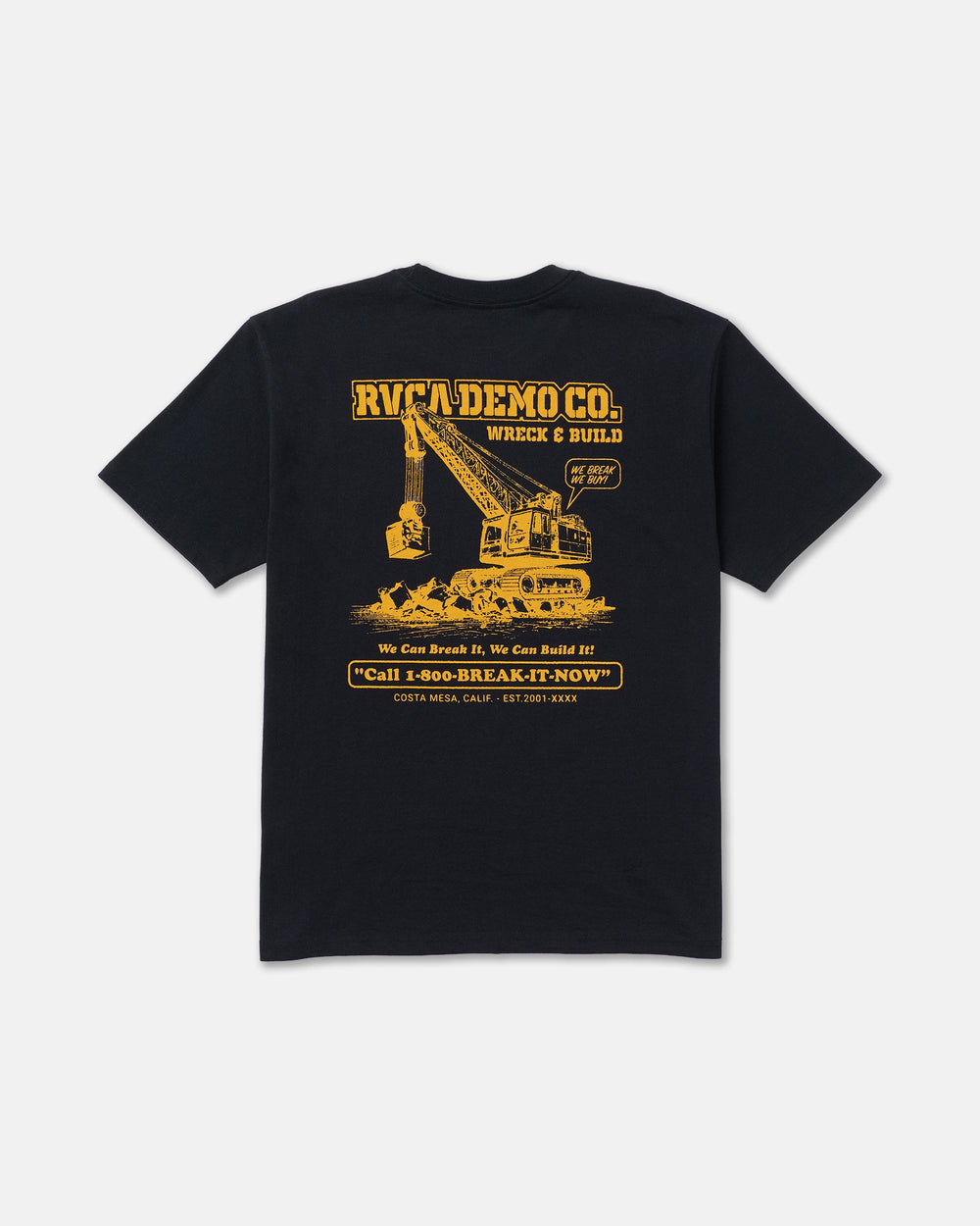 Demo Short Sleeve Tee - Black | RVCA outlet