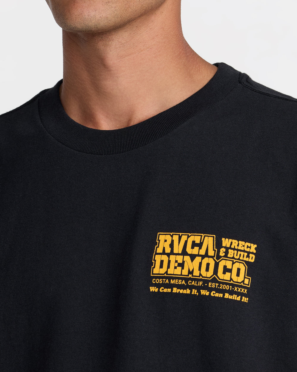 Demo Short Sleeve Tee - Black | RVCA outlet