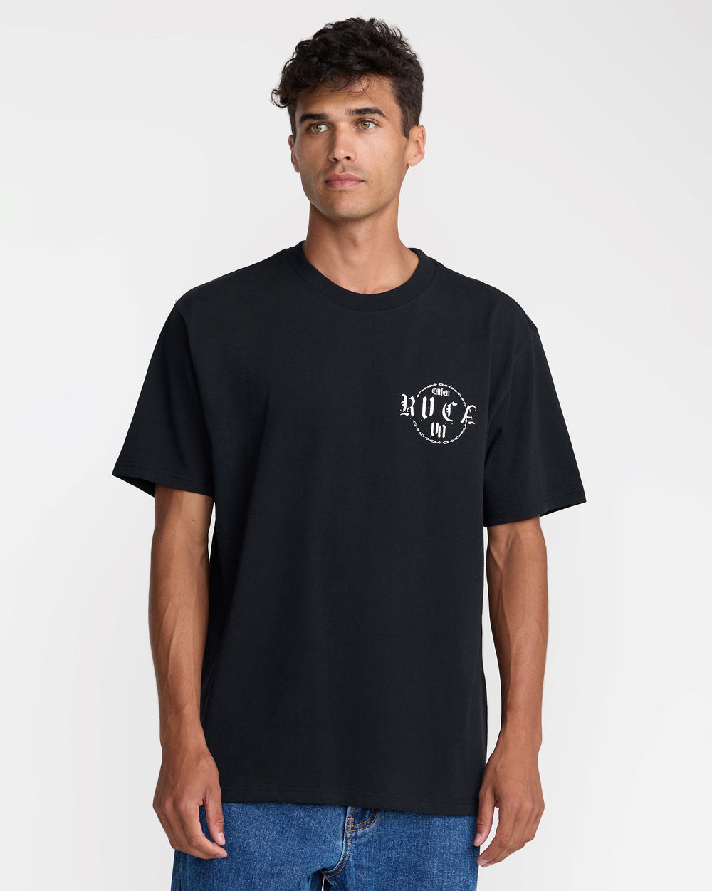 Dark Link Short Sleeve Tee - Black | RVCA outlet