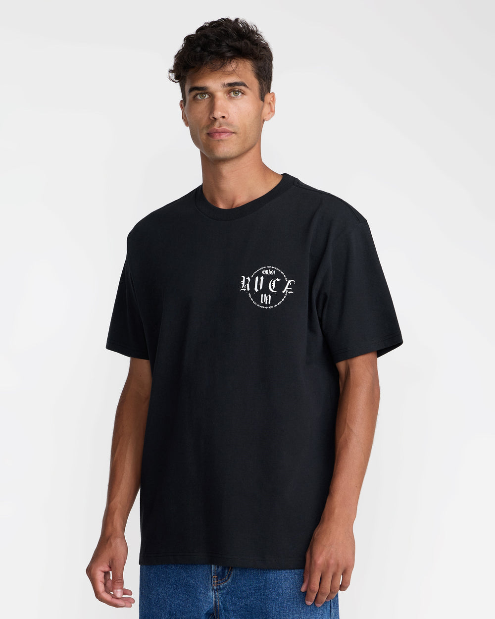 Dark Link Short Sleeve Tee - Black | RVCA outlet
