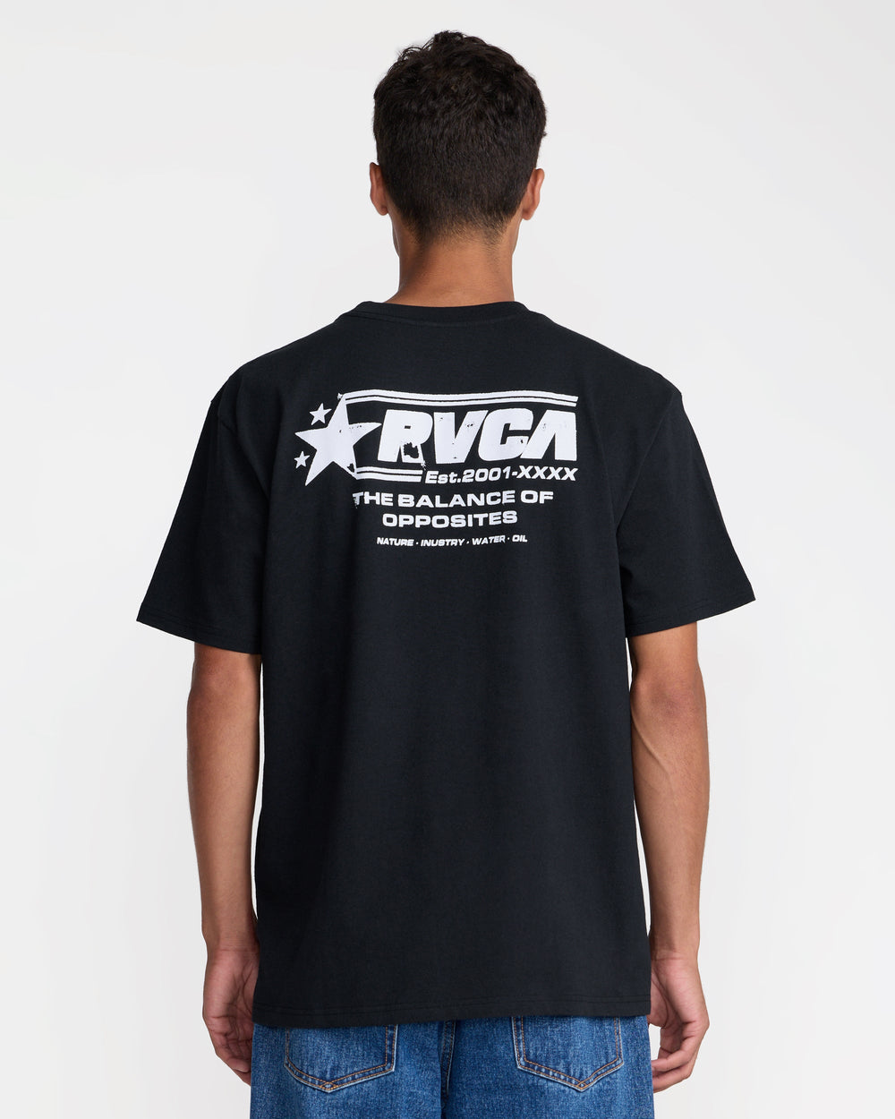 Spangled Short Sleeve Tee - Black | RVCA online