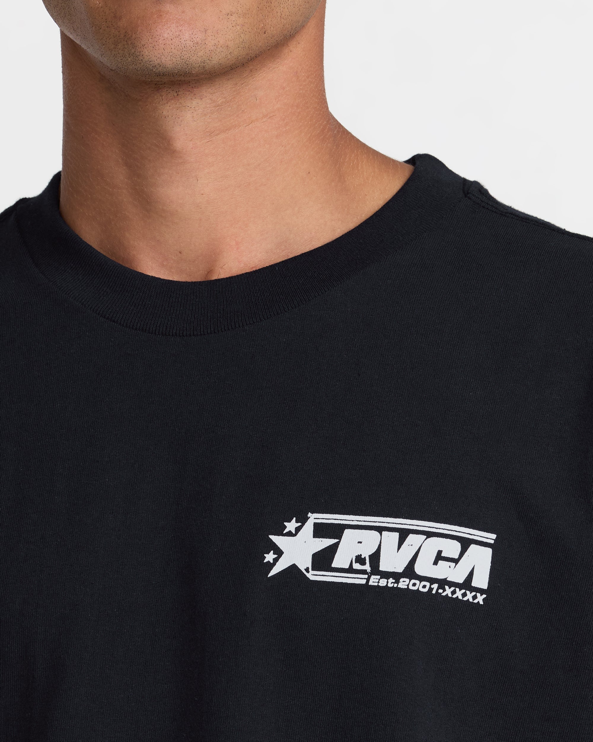 Spangled Short Sleeve Tee - Black | RVCA online