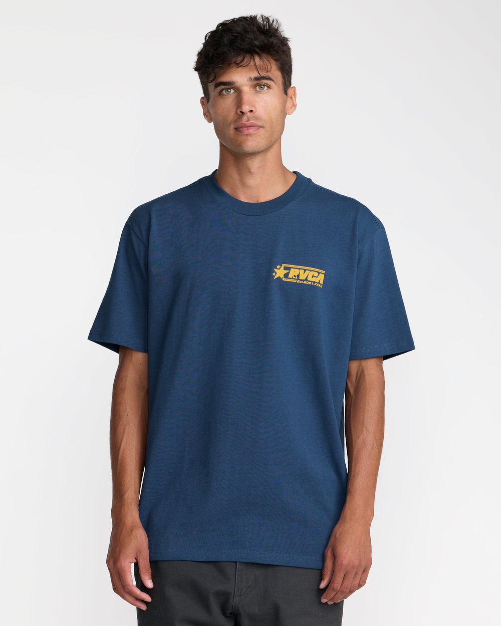 Spangled Short Sleeve Tee - Dark Denim | RVCA near me