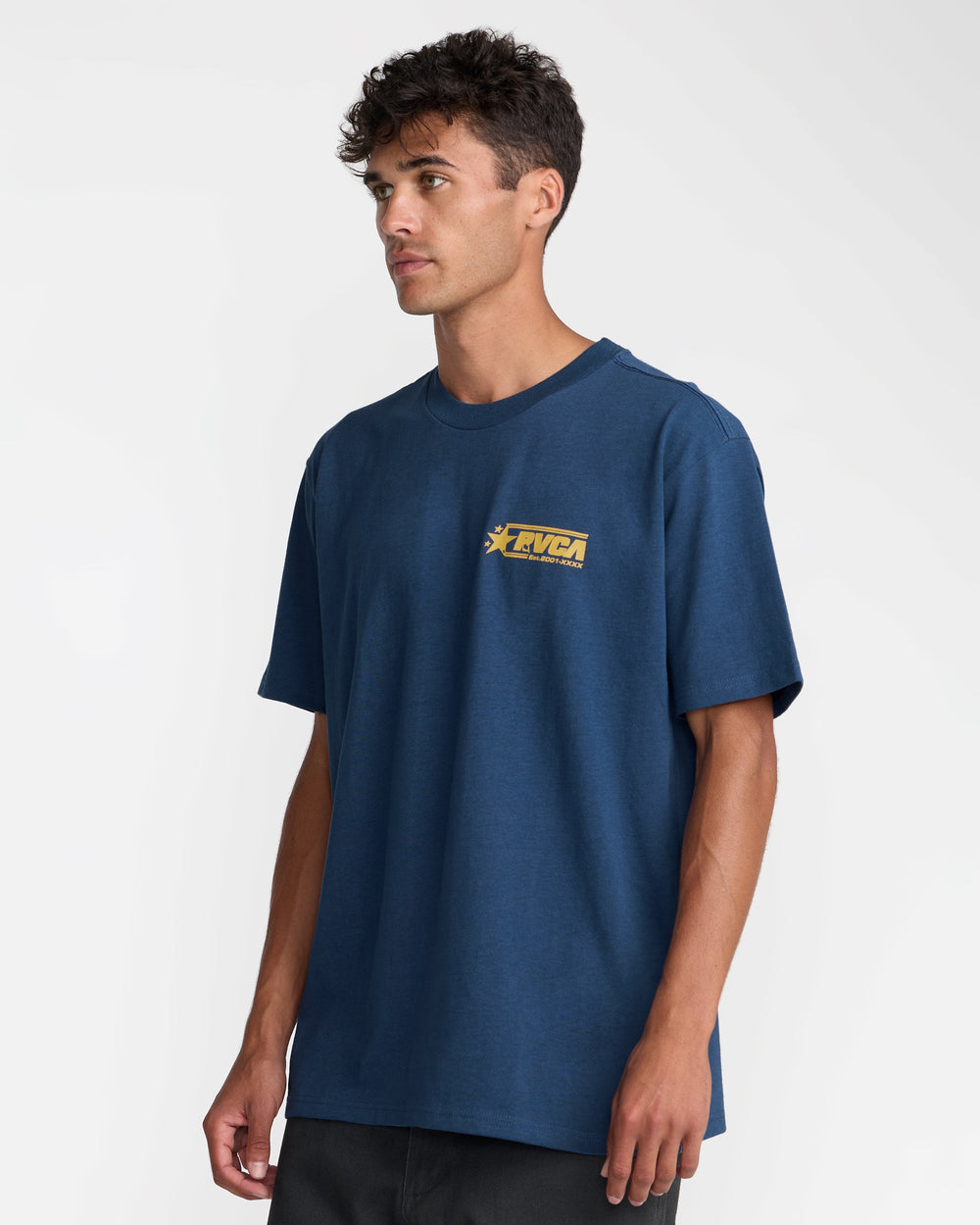 Spangled Short Sleeve Tee - Dark Denim | RVCA near me