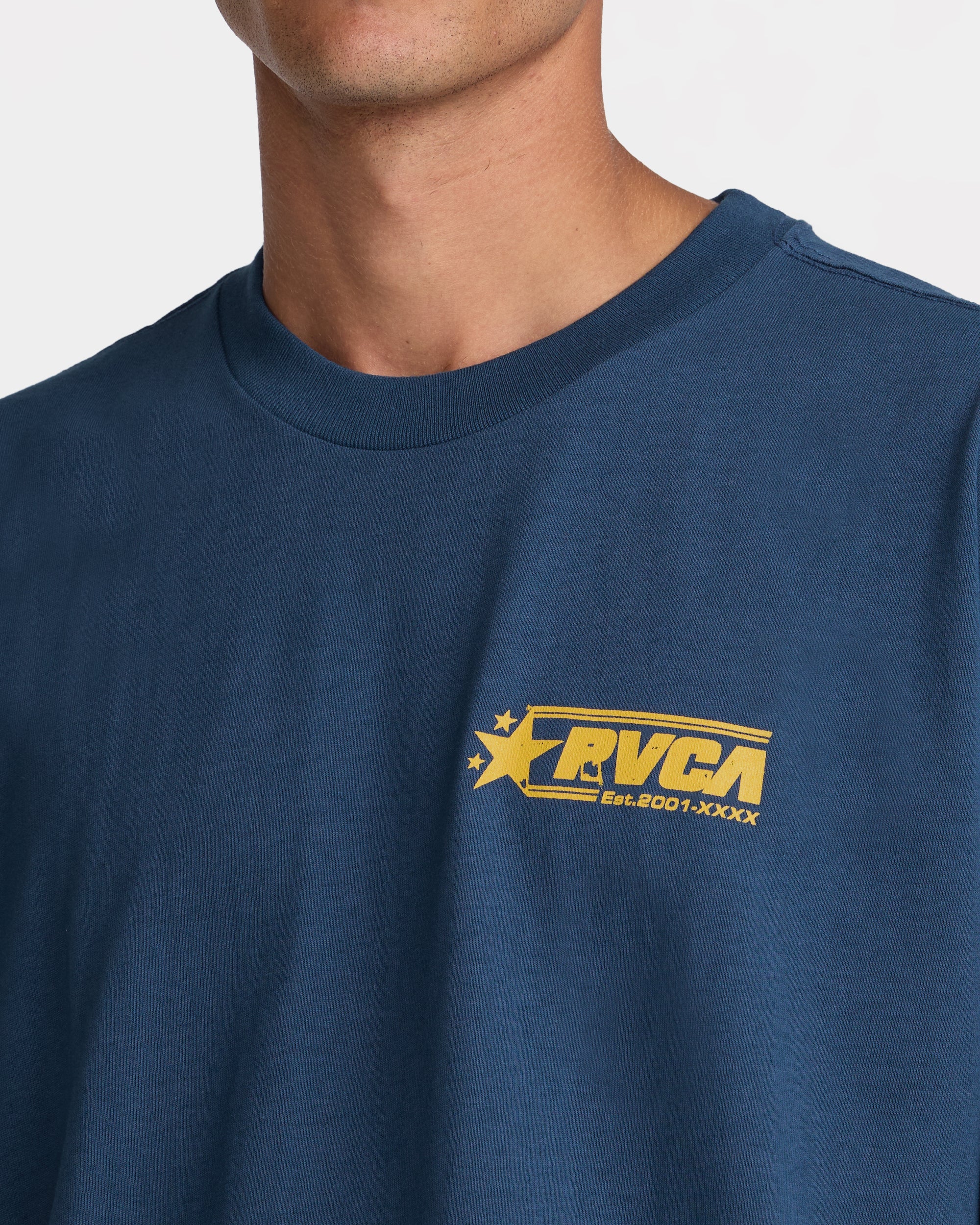 Spangled Short Sleeve Tee - Dark Denim | RVCA near me