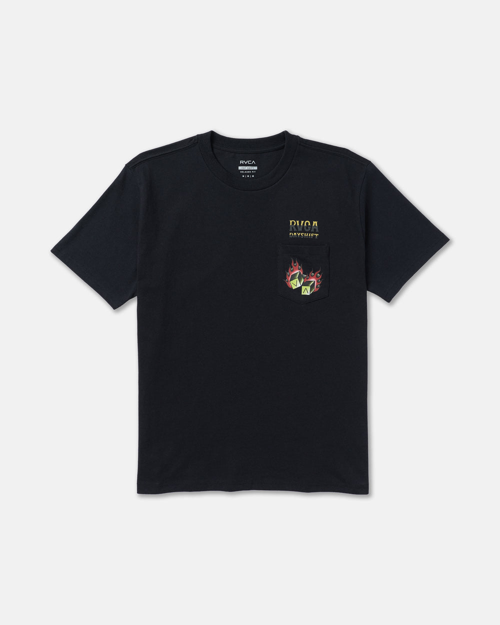 Hot Dice Short Sleeve Pocket Tee - Black | RVCA outlet