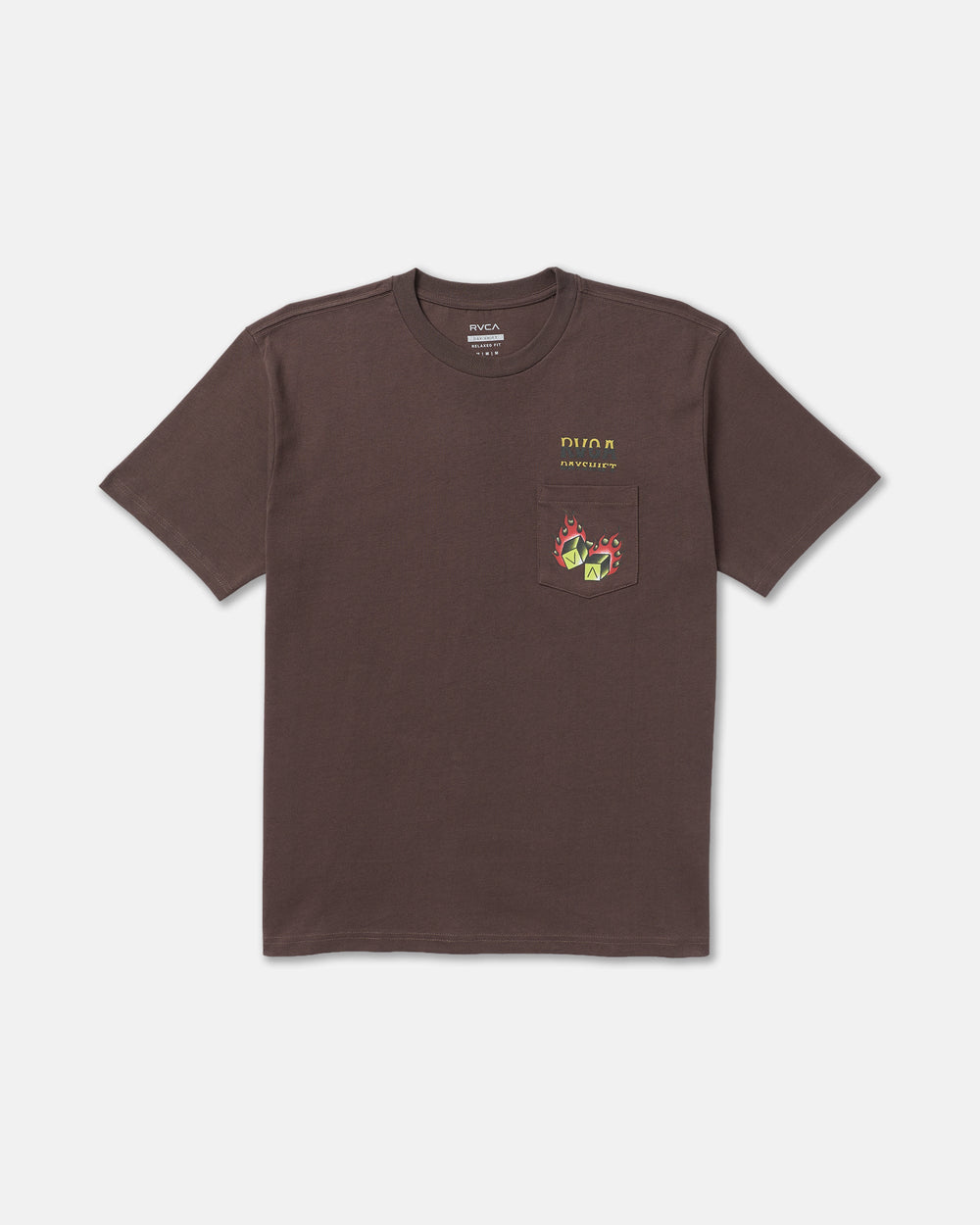 Hot Dice Short Sleeve Pocket Tee - Mocha | RVCA US