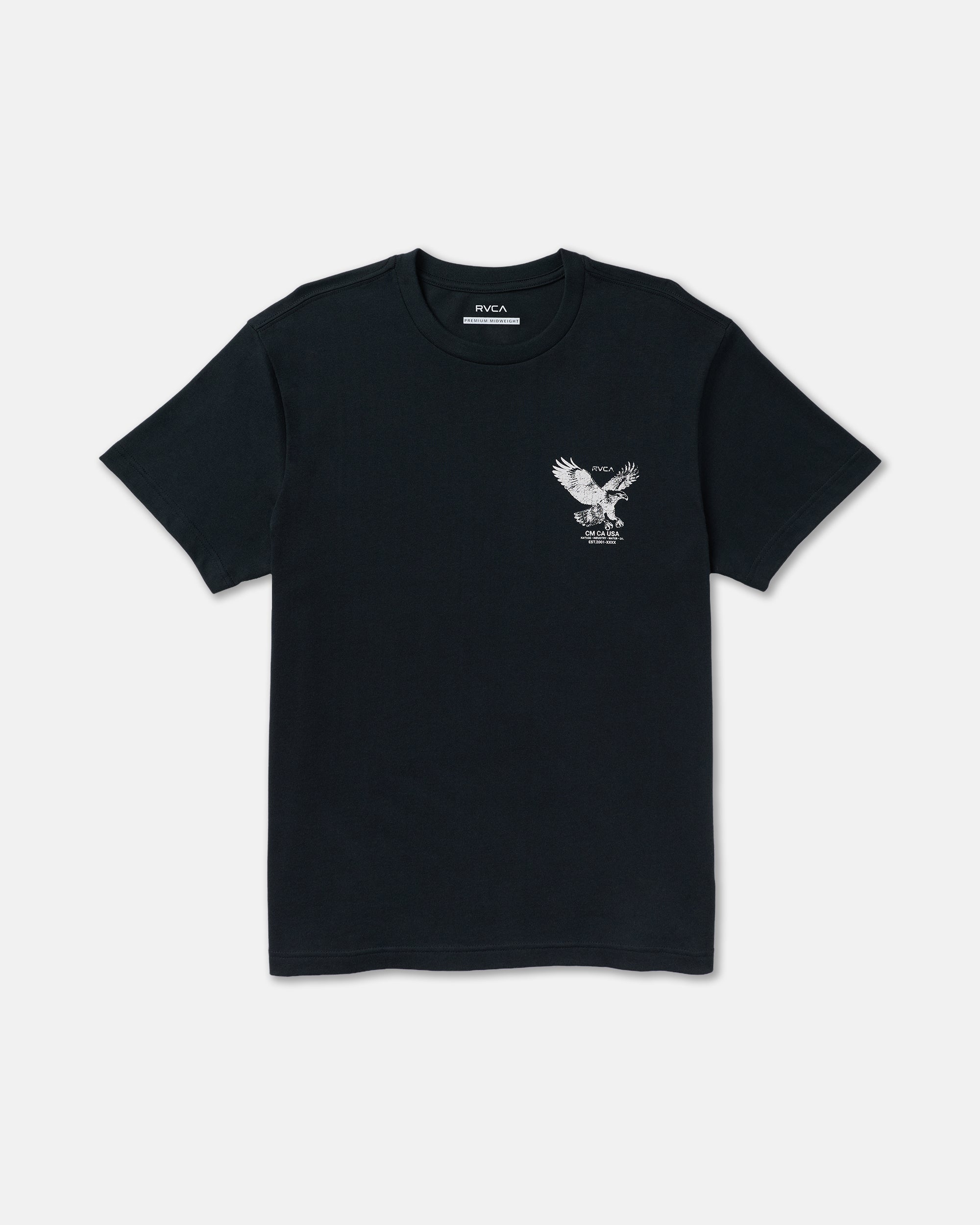 Soaring Short Sleeve Tee - Black | RVCA discount