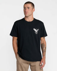 Soaring Short Sleeve Tee - Black | RVCA discount