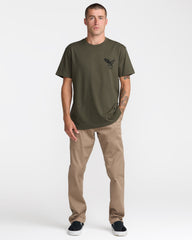 Soaring Short Sleeve Tee - Fatigue | RVCA on sale