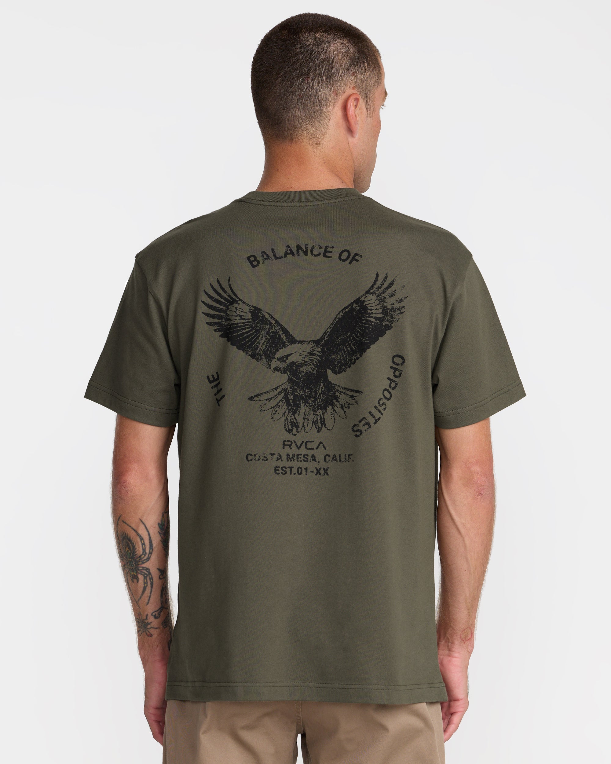 Soaring Short Sleeve Tee - Fatigue | RVCA on sale