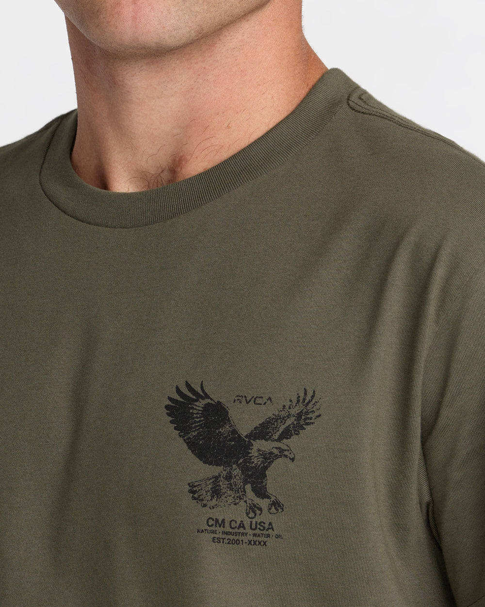 Soaring Short Sleeve Tee - Fatigue | RVCA on sale