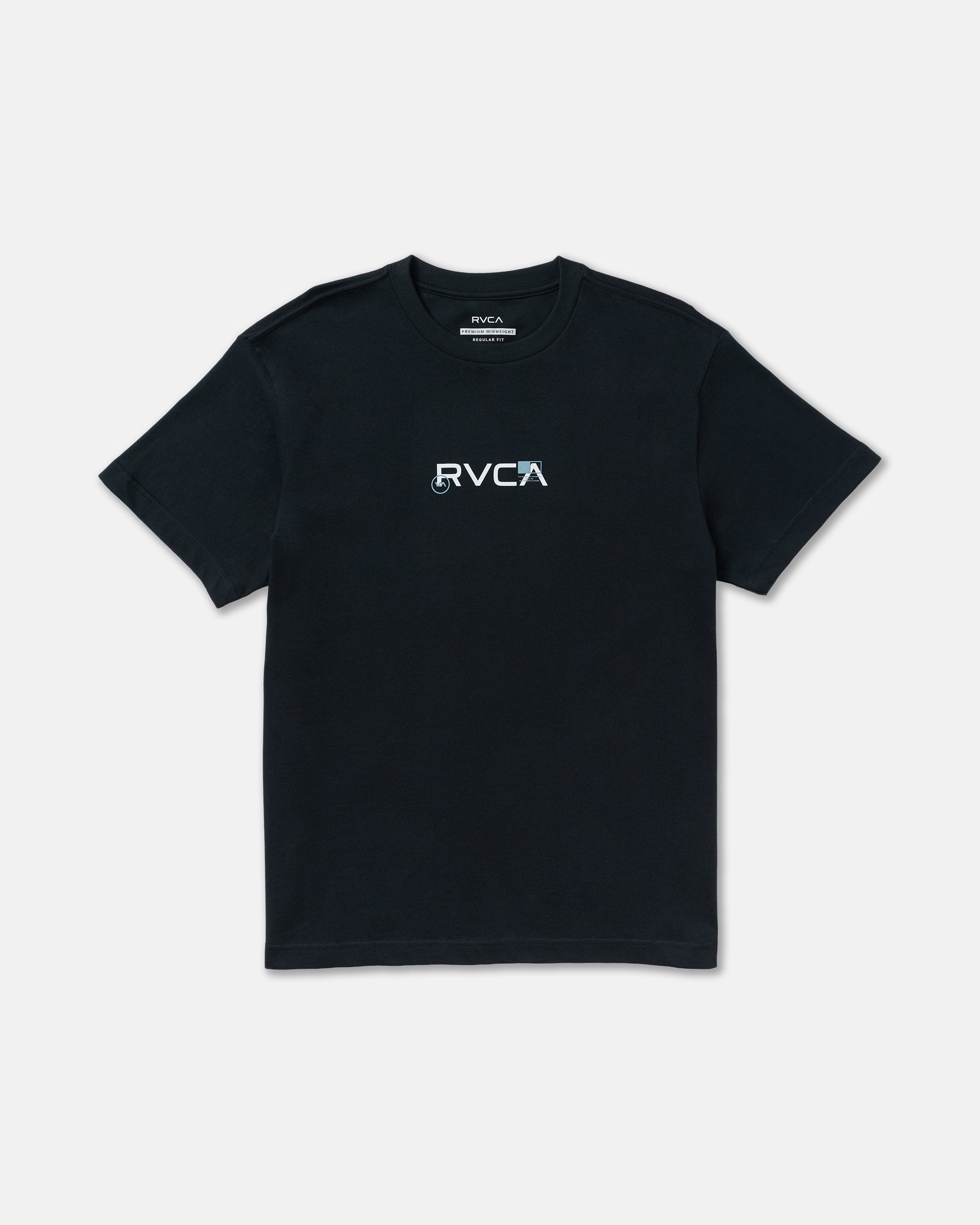 Small RVCA Icons Short Sleeve Tee - Black | RVCA for sale