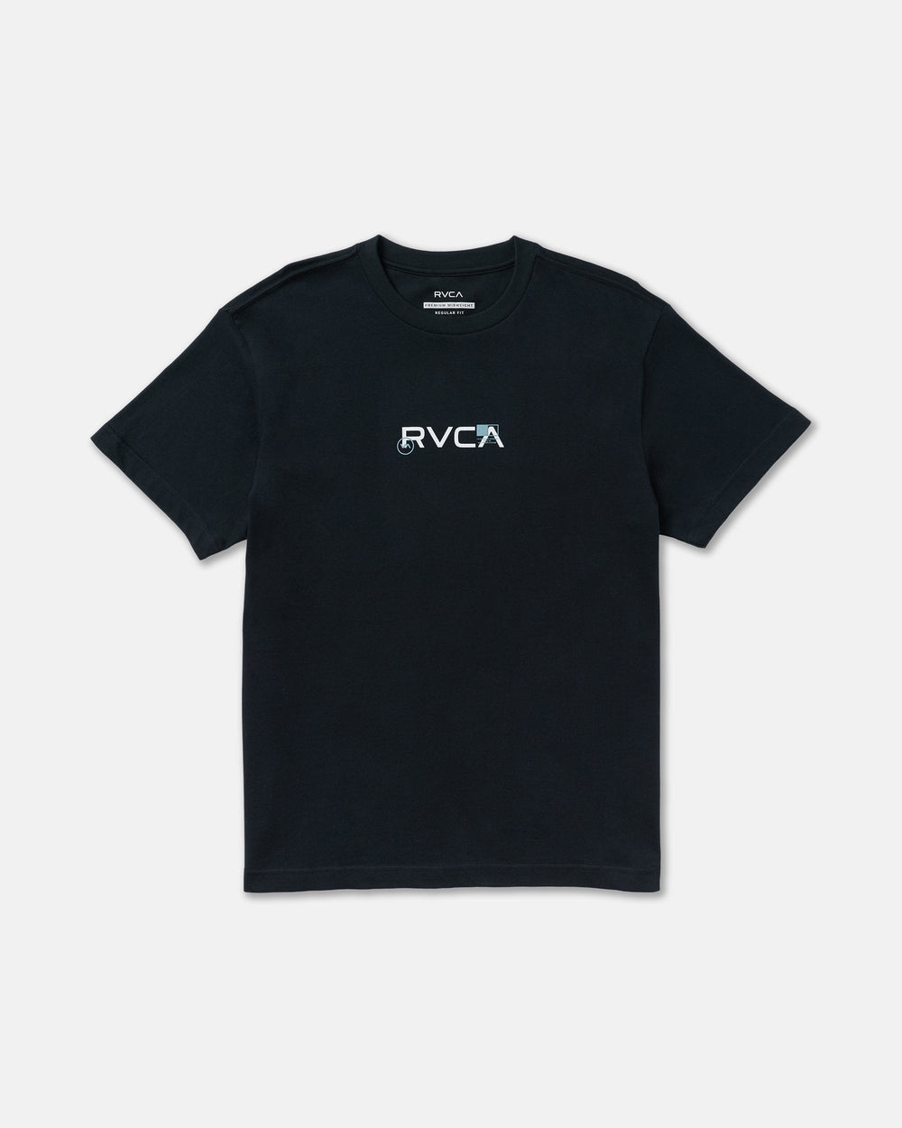 Small RVCA Icons Short Sleeve Tee - Black | RVCA for sale