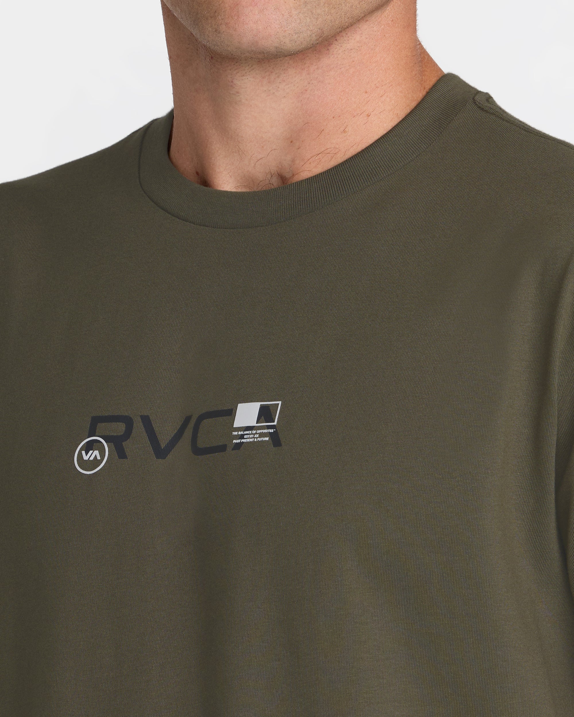 Small RVCA Icons Short Sleeve Tee - Fatigue | RVCA outlet