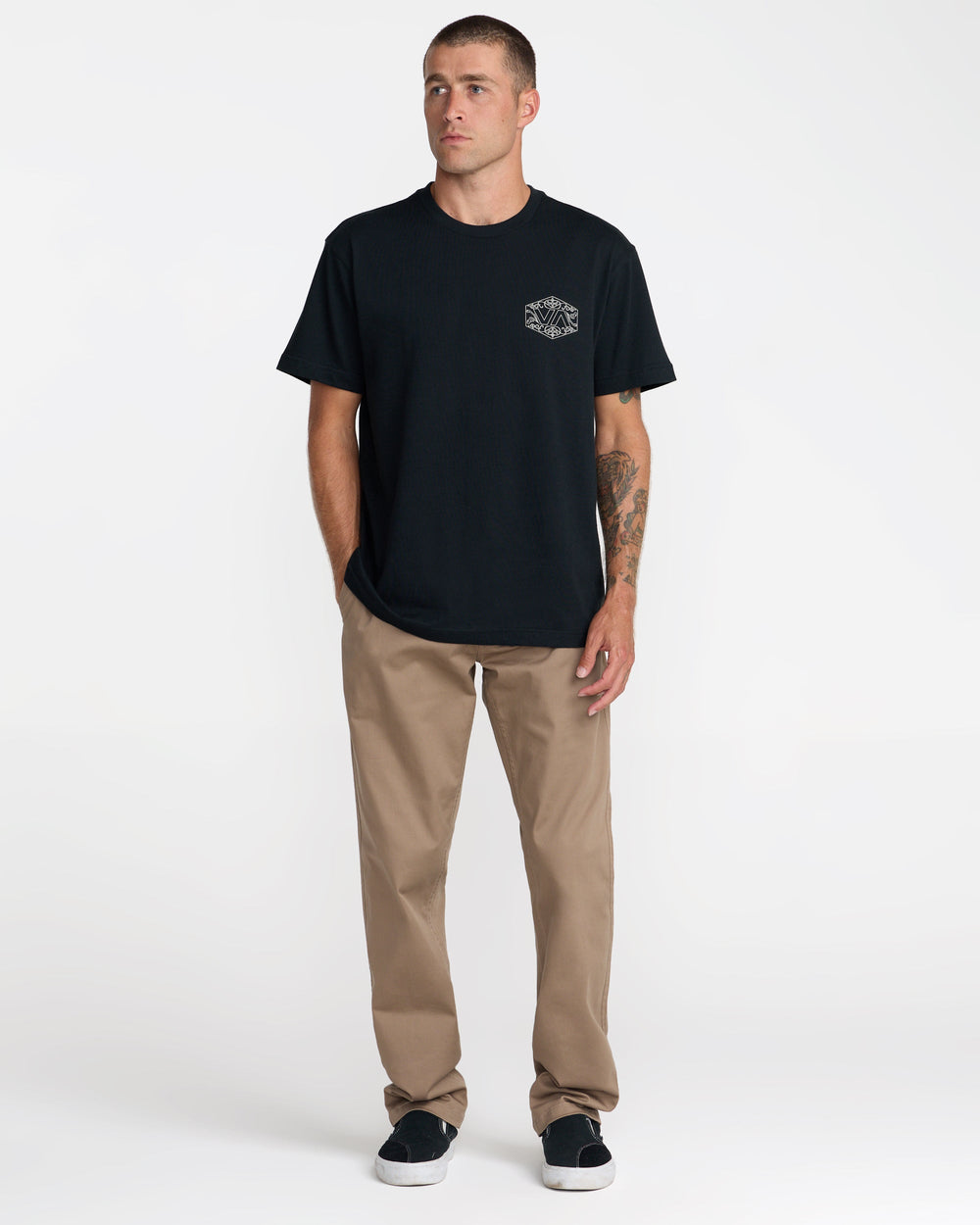 Hex Filigre Short Sleeve Tee - Black | RVCA sale