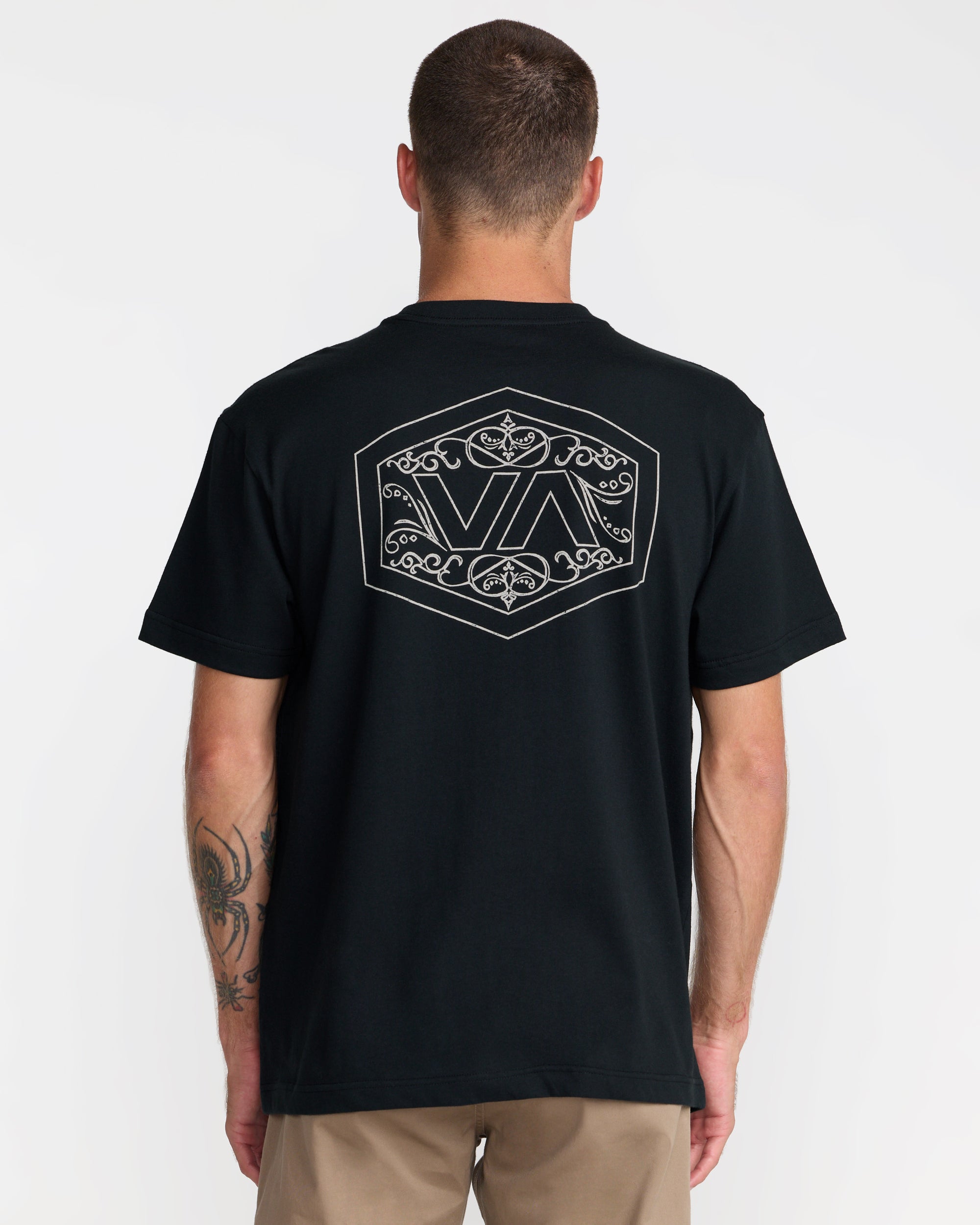 Hex Filigre Short Sleeve Tee - Black | RVCA sale