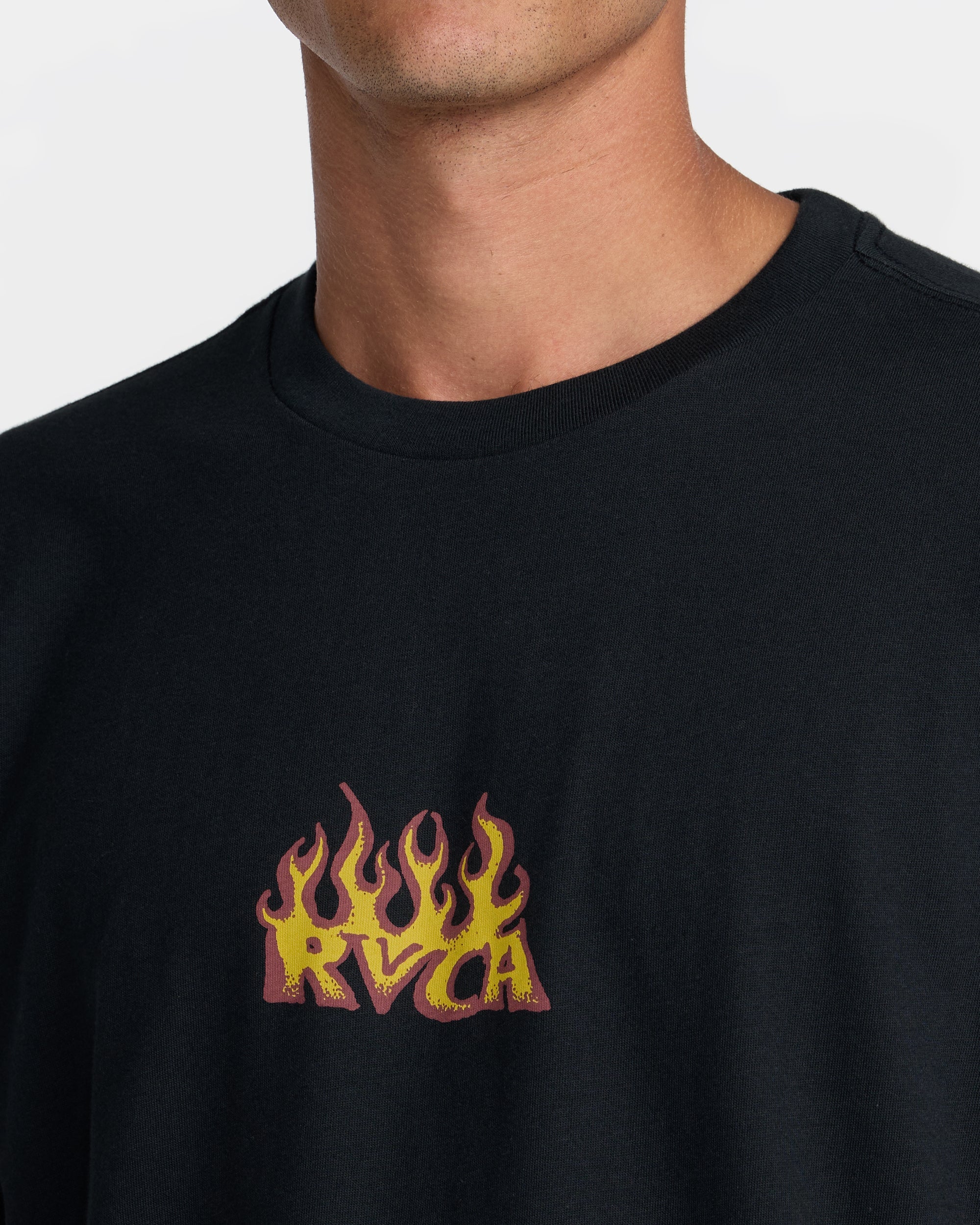 Spanky Fuego Short Sleeve Tee - Black | RVCA outlet