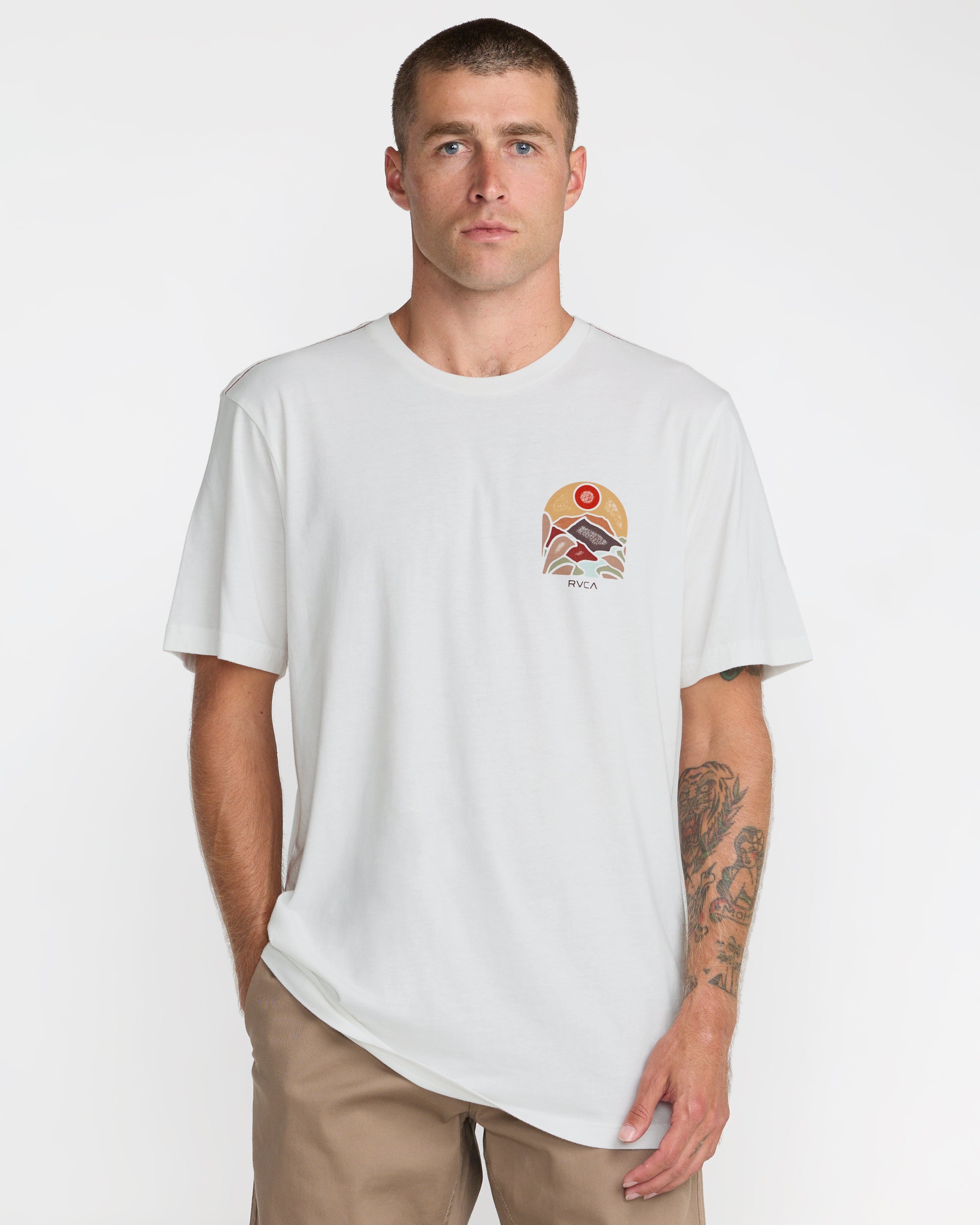 River Run Short Sleeve Tee - Antique White | RVCA near me