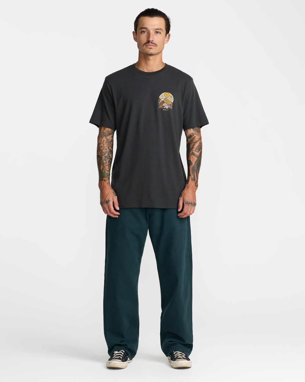 River Run Short Sleeve Tee - Black | RVCA sale