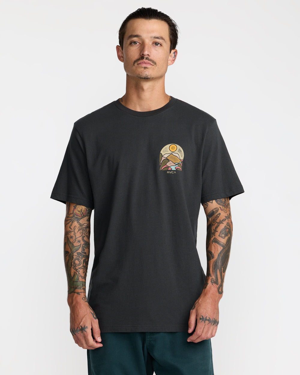 River Run Short Sleeve Tee - Black | RVCA sale