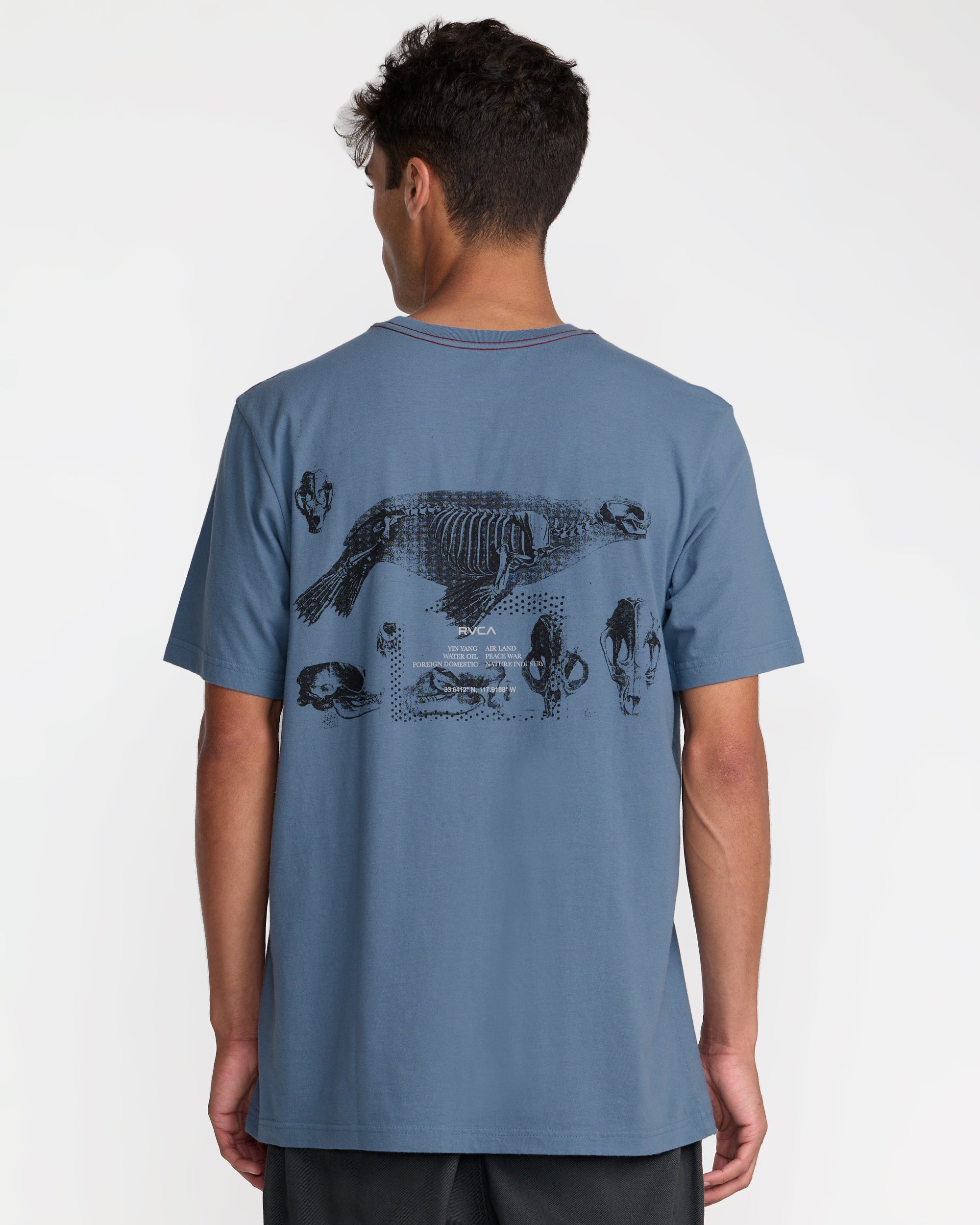 Endo Bones Short Sleeve Tee - Vintage Navy | RVCA US